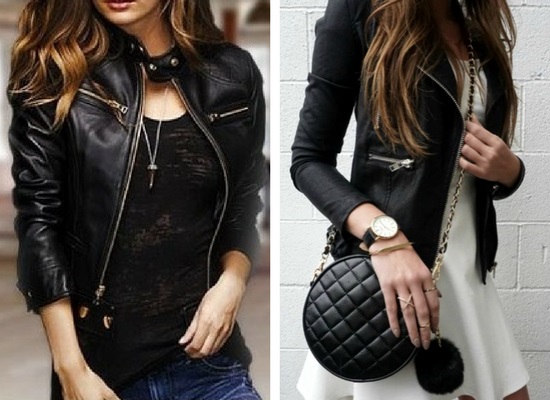 campera de cuero para le mediana estaci�n